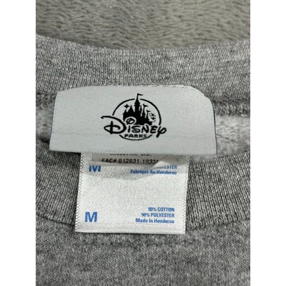 Disney Parks Discover The Magic Sweatshirt Medium Crewneck Pullover 4 Parks Gray - Picture 3 of 8